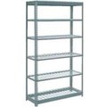 Global Equipment Heavy Duty Shelving 48"W x 12"D x 96"H With 6 Shelves - Wire Deck - Gray 717456